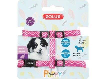 Postroj pes štěně PIXIE nastavitelný růžový 8mm Zolux