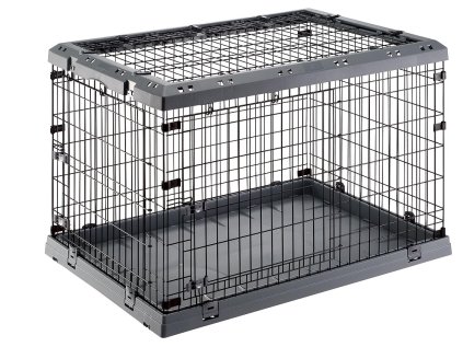 FERPLAST Skládací box Superior 105 pro psy šedý