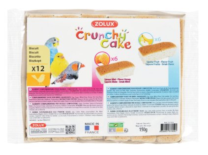 Sušenky pták CRUNCHY CAKE HONEY FRUITS 12ks 150g Zolux