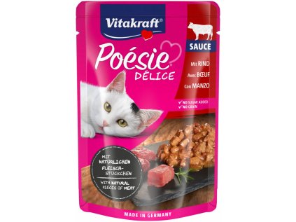 VITAKRAFT Cat Poésie DéliSauce kapsa hovězí 85g