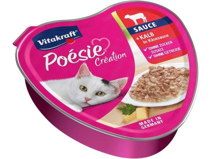 VITAKRAFT Cat Poésie konzerva telecí & sýr 85g