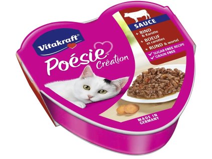 VITAKRAFT Cat Poésie konzerva hovězí & mrkev 85g