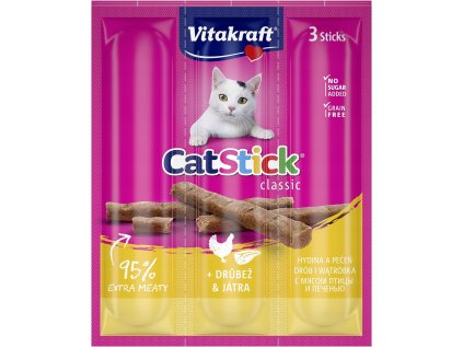 VITAKRAFT Cat Stick Clasic Poultry & Liver 3ks