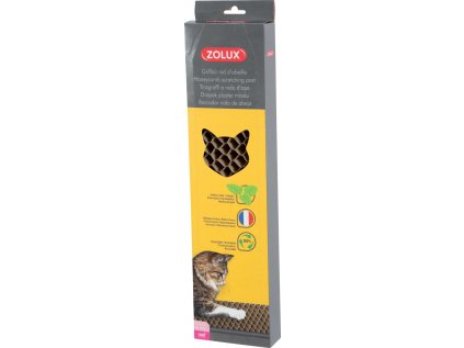 Škrabadlo kartónové s catnipom-plást 11x4x45cm Zolux