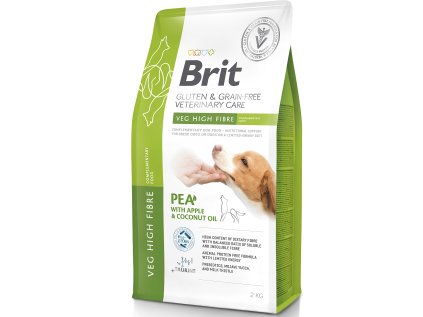 Brit VD Dog GF Veg High Fibre 2kg