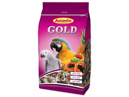 AVICENTRA velký papoušek Gold 850g