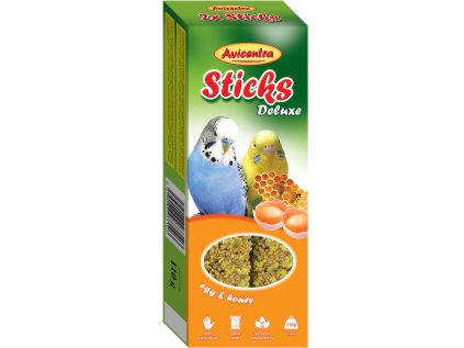 AVICENTRA tyčinky andulka s vajcom a medom 2ks