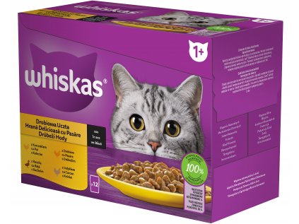 Whiskas Drůbeží výběr ve šťávě 12 x 85 g