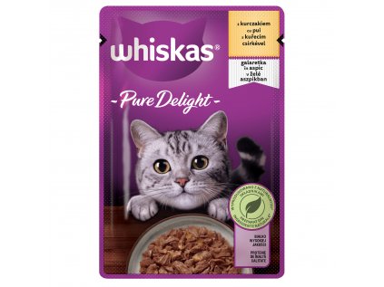 Whiskas Pure Delight s kuřecím v želé 85g