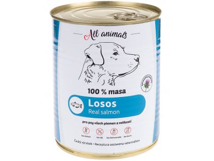 All Animals DOG losos mletý 800g