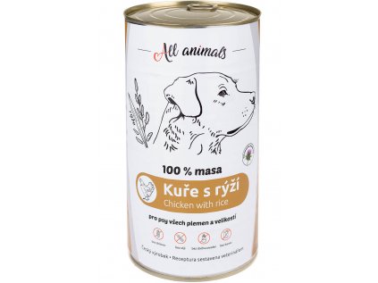 All Animals DOG kuřecí mleté s rýží 1200g