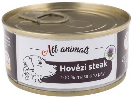 All Animals DOG hovězí steak 100g