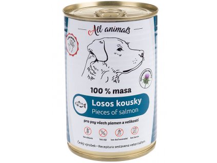 All Animals DOG losos kousky 400g