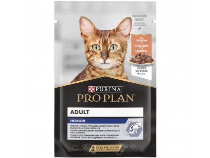 Purina ProPlan Cat kaps. Indoor s lososem 26x85g