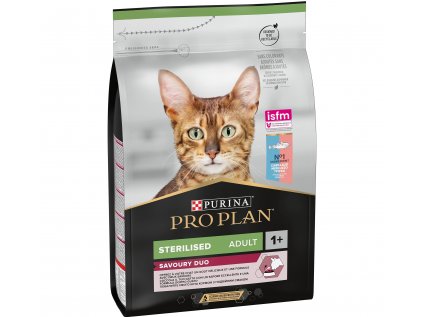 Purina ProPlan Cat Adult Sterilised Savoury Duo treska & pstruh 10kg