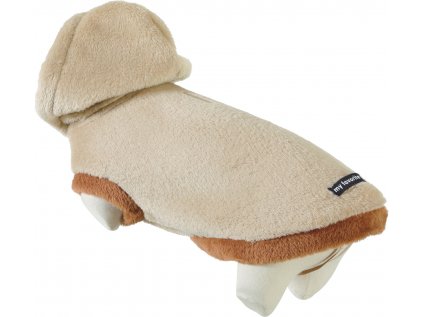 Obleček s kapucí pro psy BROOKLYN béžový 25cm Zolux