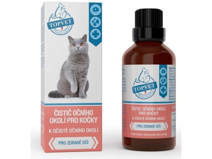 Čistič očního okolí pro kočky TOPVET 50ml