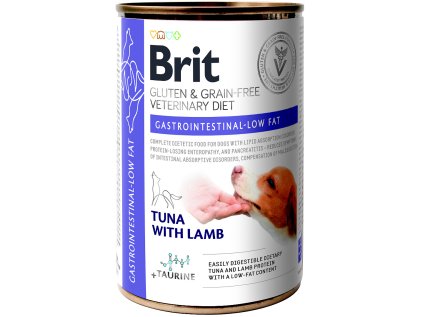 Brit VD Dog GF konz. Gastrointestinal Low Fat 400g