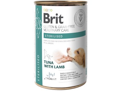 Brit VD Dog GF konz. Sterilised 400g