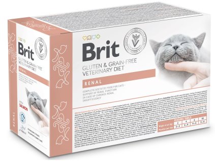 Brit VD Cat Pouch fillets in Gravy Renal 12x85g