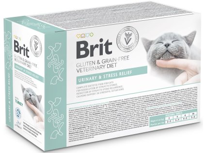 Brit VD Cat Pouch fillets in Gravy Urinary+Stres12x85g