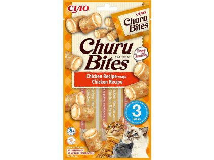 Churu Cat Bites Chicken wraps&Chicken Purée 3x10g