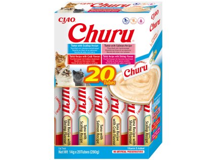 Churu Cat BOX Tuna Seafood Variety 20x14g