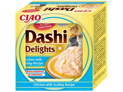 Churu Cat CIAO Dashi kuře s hřebenatkou 70g