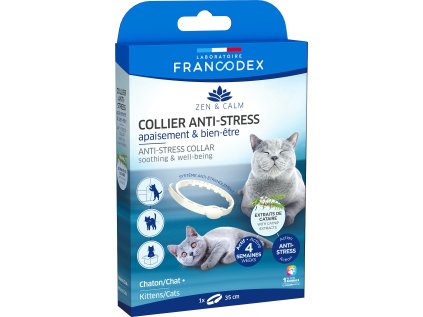 Francodex Obojek Anti-stress kočka, kotě 35cm