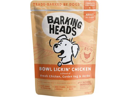 BARKING HEADS Bowl Lickin’ Chicken kapsička 300g