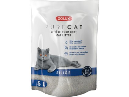 Podestýlka PURECAT natural silica 5l Zolux