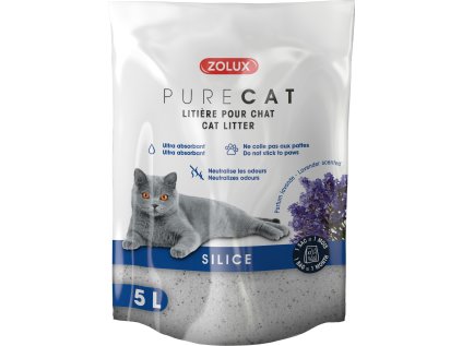 Podestýlka PURECAT levandule silica 5l Zolux