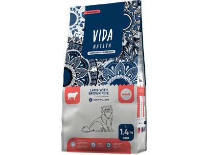 Kraftia VIDA NATIVA CAT Adult Lamb & Rice 1,4kg