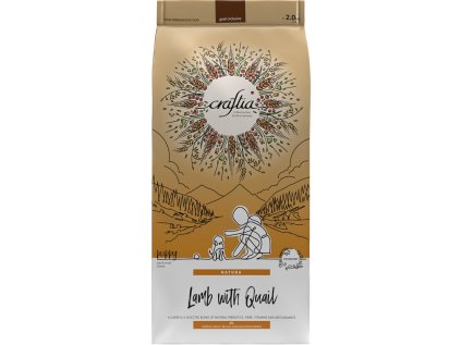 Kraftia CRAFTIA NATURA DOG Puppy M/L Lamb & Quail 2kg