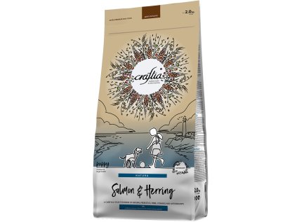 Kraftia CRAFTIA NATURA DOG Puppy M/L Salmon & Herring 2kg