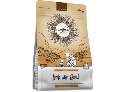 Kraftia CRAFTIA NATURA DOG Puppy S Lamb & Quail 640g