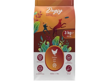 Kraftia DOGSY Adult M/L Chicken & Rice 3kg