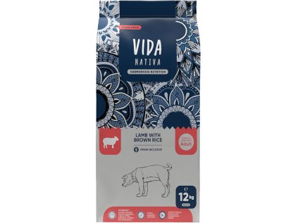 Kraftia VIDA NATIVA DOG Adult M/L Lamb & Rice 12kg