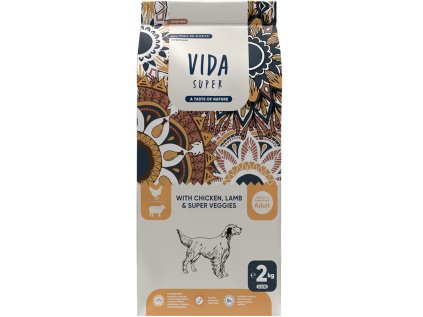 Kraftia VIDA SUPER DOG Adult M/L HUNTING Chicken & Lamb 2kg