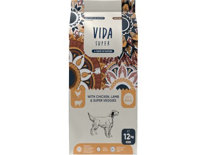 Kraftia VIDA SUPER DOG Adult M/L HUNTING Chicken & Lamb 12kg