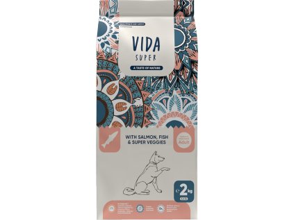 Kraftia VIDA SUPER DOG Adult M/L Salmon & Fish 2kg