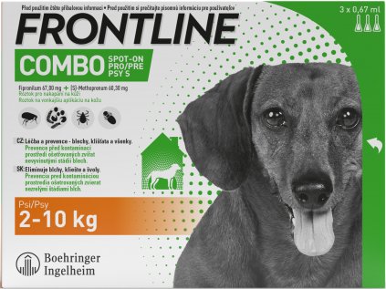 FRONTLINE COMBO spot-on pro psy S (2-10kg)-3x0,67ml