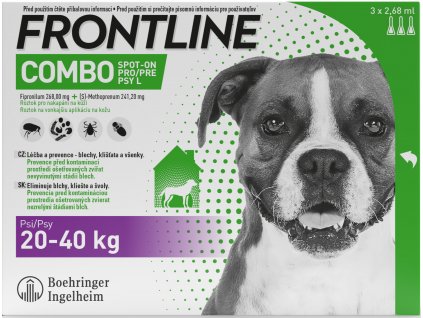 FRONTLINE COMBO spot-on pro psy L (20-40kg)-3x2,68ml