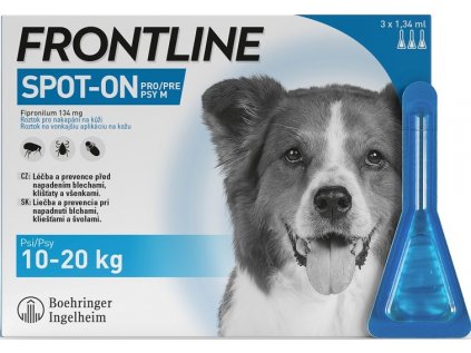 FRONTLINE SPOT ON pro psy M (10-20kg) - 3x1,34ml