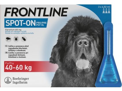 FRONTLINE SPOT ON pro psy XL (40-60kg) - 3x4,02ml