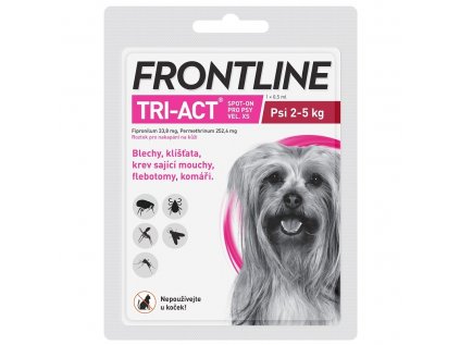 FRONTLINE TRI-ACT spot-on pro psy XS (2-5 kg)-1x0,5ml