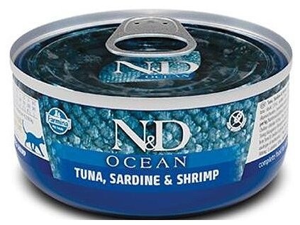 N&D CAT OCEAN Adult Tuna & Sardine & Shrimps 70g