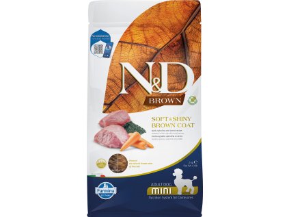 N&D BROWN DOG Adult Mini Lamb& Spirulina&Carrot 2kg