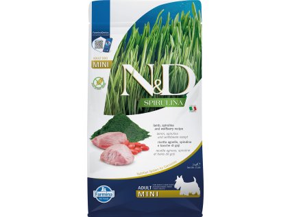 N&D SPIRULINA DOG Adult Mini Lamb & Wolfberry 2kg