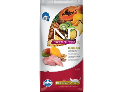 N&D TROPICAL SELECTION CAT Neutered Chicken 10kg